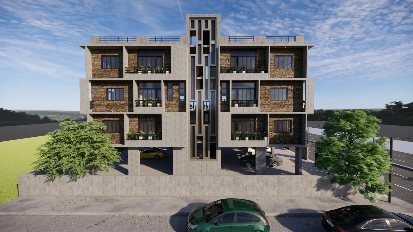 Paladi House of Four Brothers — architectural visualisation