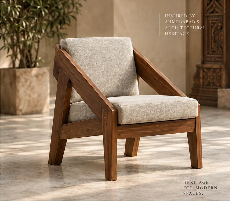 The Bracket Chair styled in a room