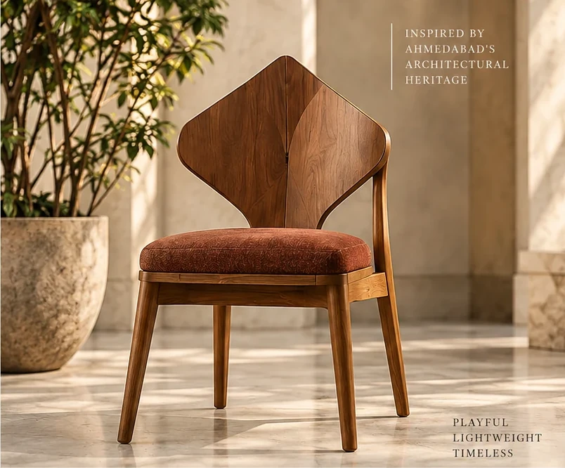 The Kite Chair styled in a room